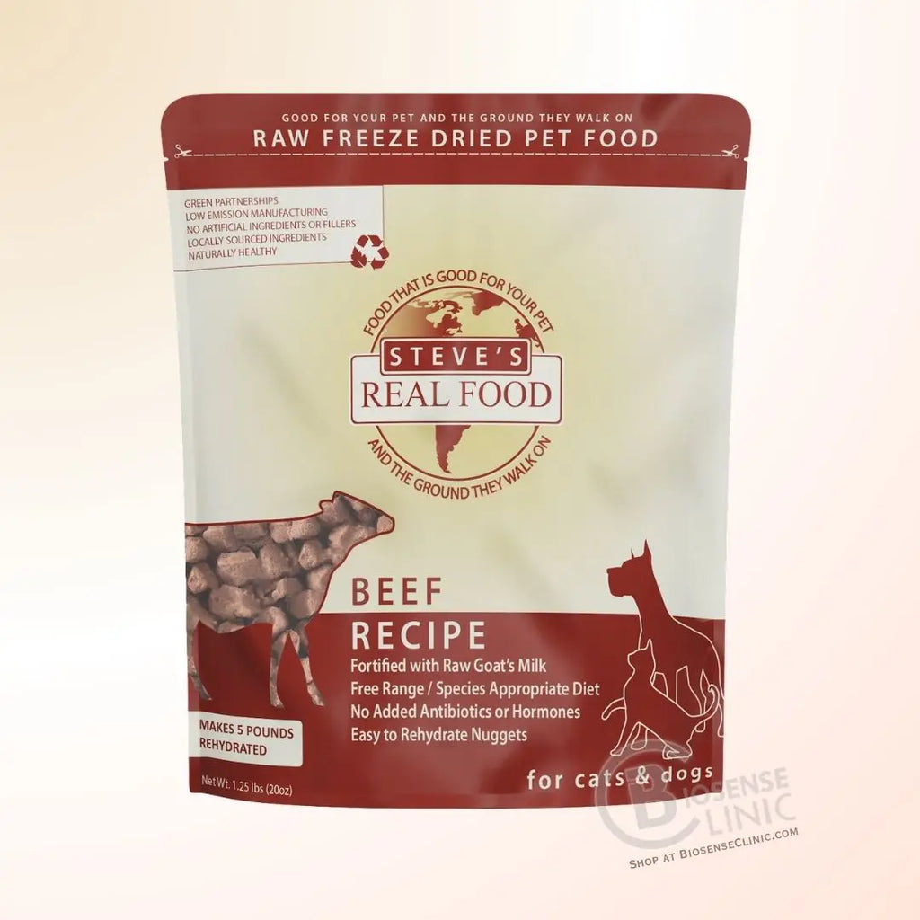 Buy Steve’s Freeze-Dried Raw Beef Dog Food at BiosenseClinic.ca