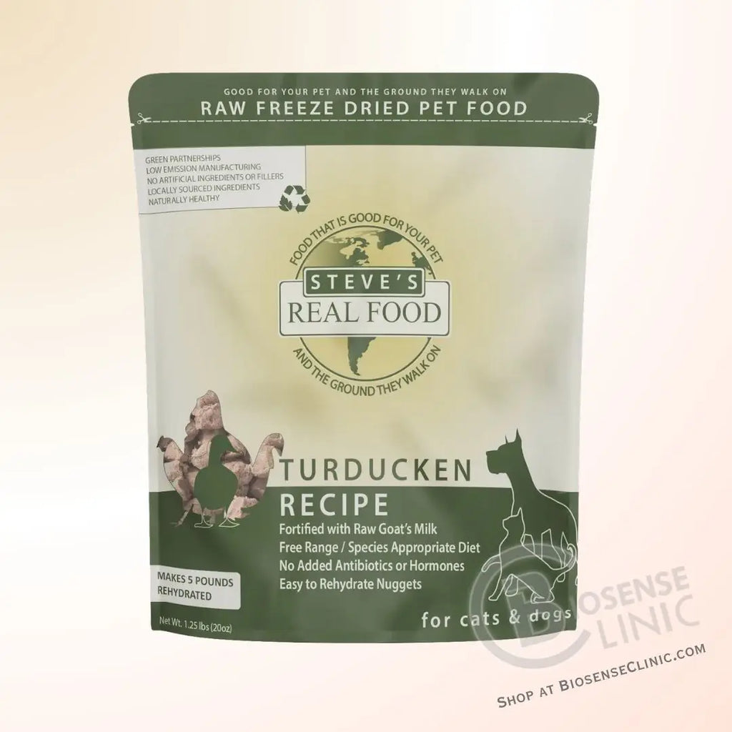 Buy Steve’s Freeze-Dried Raw Turducken Dog Food at BiosenseClinic.ca